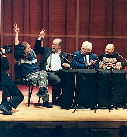 John Zorn, Charles Wuorinen, Fred Sherry, Aaron Kernis
photo credit: Richard Termine