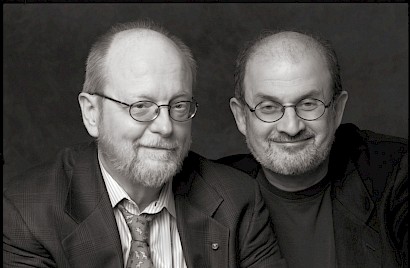 Charles Wuorinen with Salman Rushdie
photo credit: Susan Johann